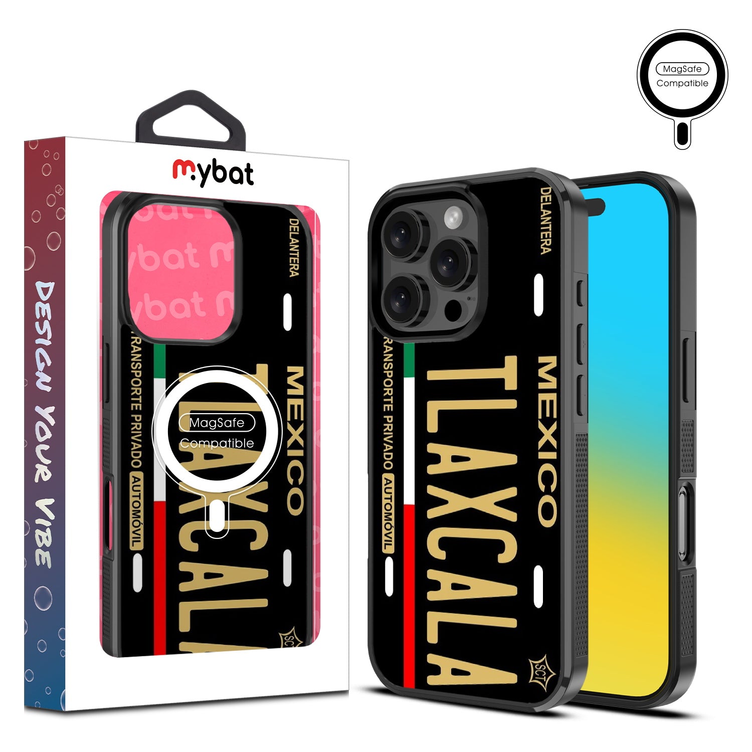 MyBat Design Lab Series MagSafe Case for Apple iPhone 16 Pro Max - Tlaxcala Black