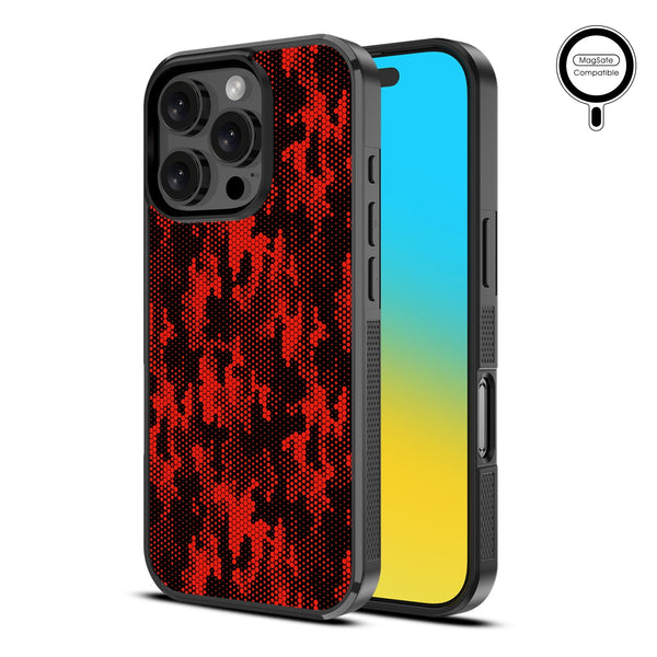 MyBat Design Lab Series MagSafe Case for Apple iPhone 16 Pro Max - Red Digital Camouflage - MIP16PMCSLESMSM086-2.jpg