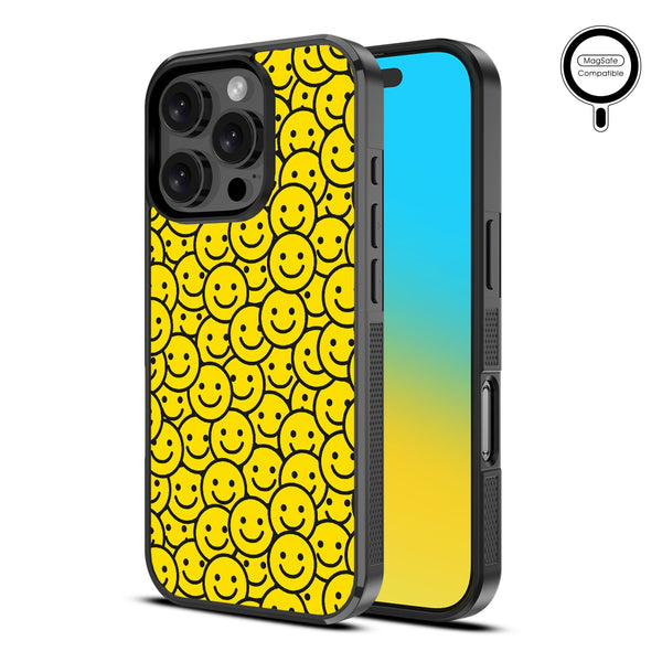MyBat Design Lab Series MagSafe Case for Apple iPhone 16 Pro Max - Smiley Faces - MIP16PMCSLESMSM097-2.jpg