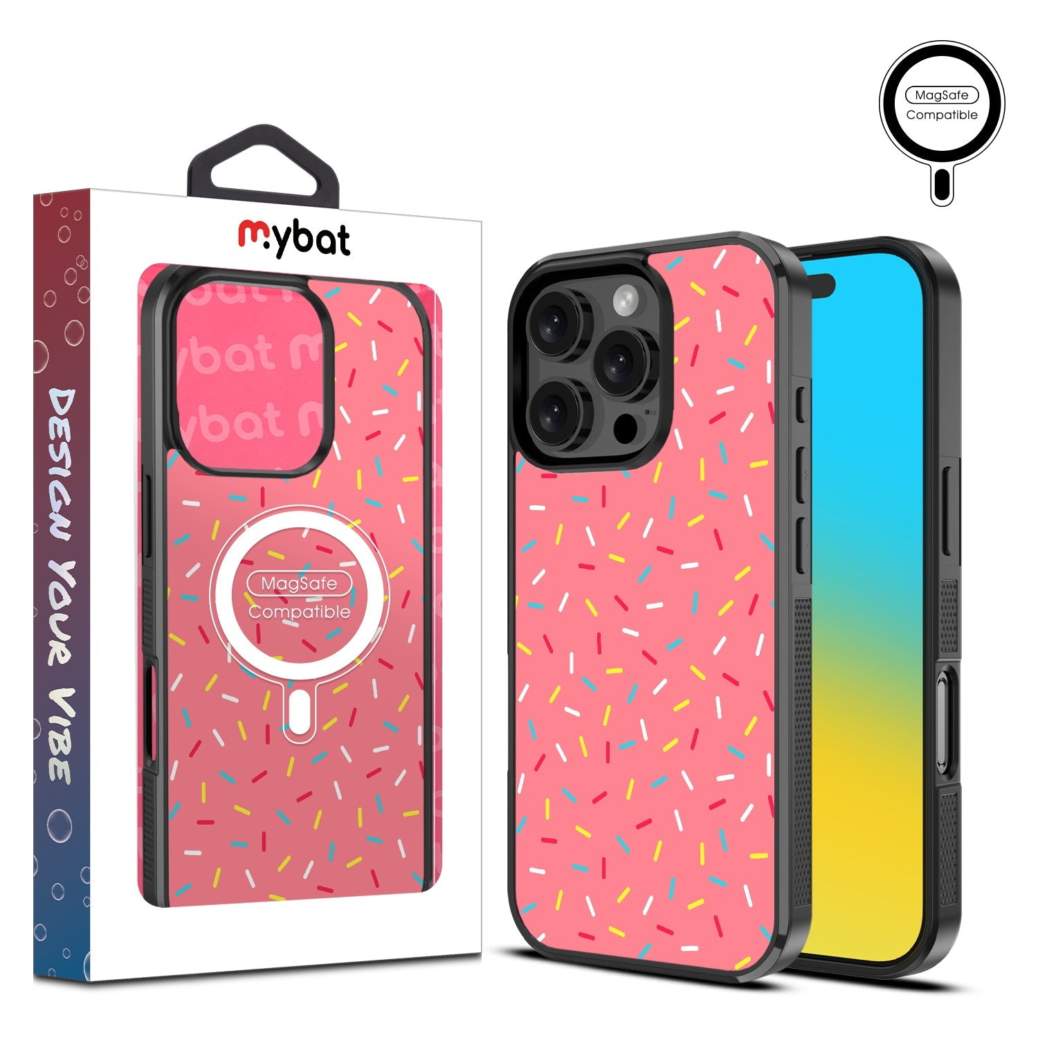 MyBat Design Lab Series MagSafe Case for Apple iPhone 16 Pro Max - Sprinkles