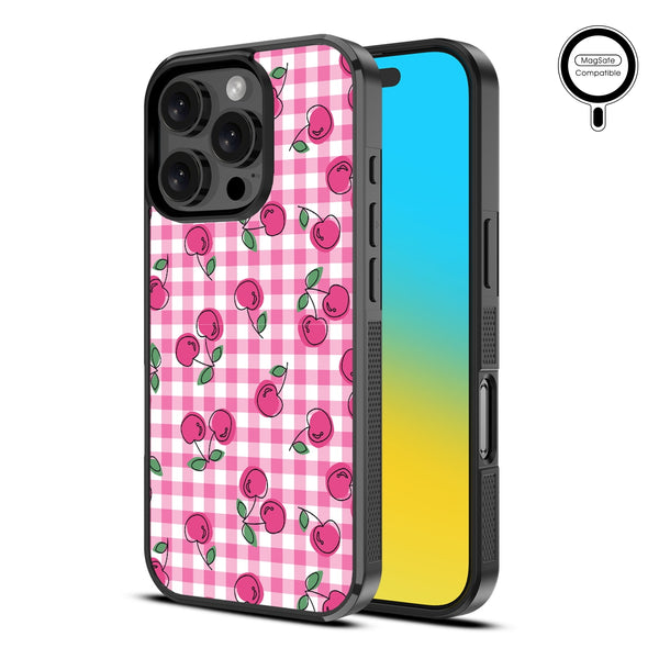 MyBat Design Lab Series MagSafe Case for Apple iPhone 16 Pro Max - Pink Cherries - MIP16PMCSLESMSM100-2.jpg