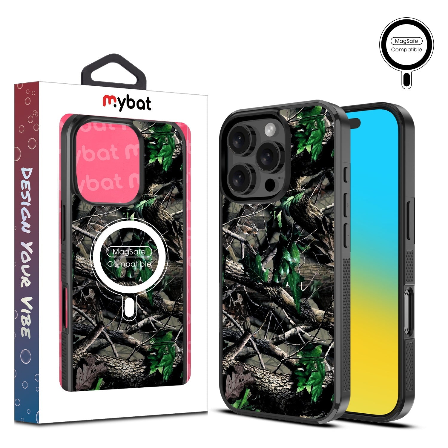 MyBat Design Lab Series MagSafe Case for Apple iPhone 16 Pro Max - Real Tree