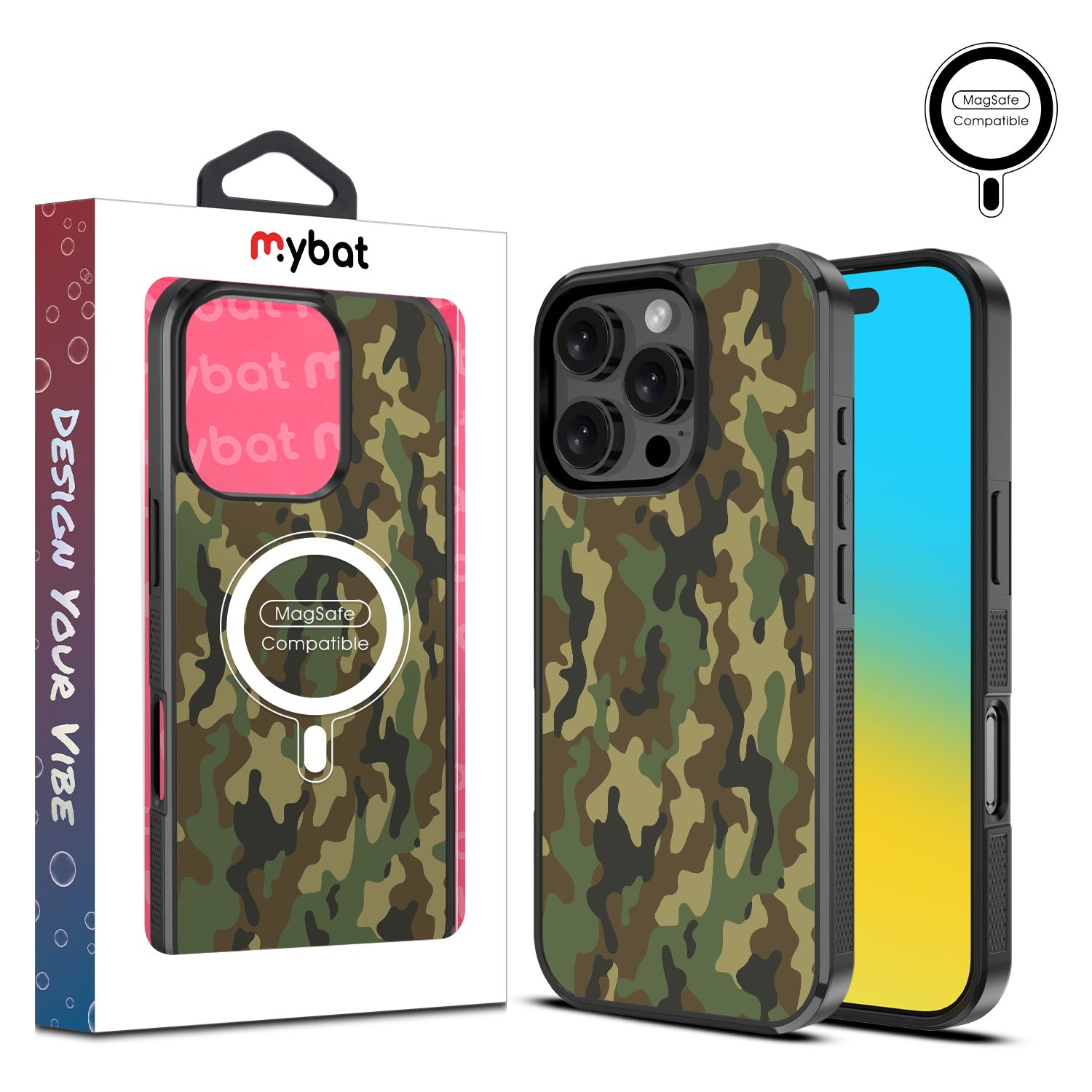 MyBat Design Lab Series MagSafe Case for Apple iPhone 16 Pro Max - Military Camouflage