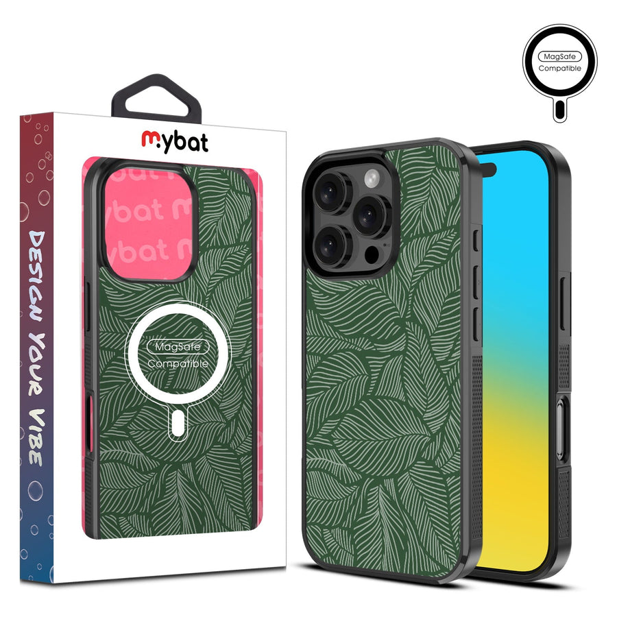 MyBat Design Lab Series MagSafe Case for Apple iPhone 16 Pro Max - Leaves