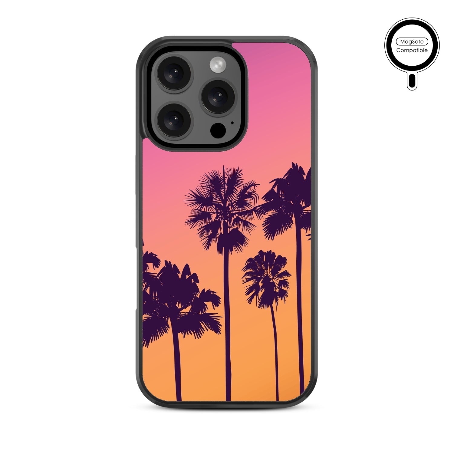 MyBat Design Lab Series MagSafe Case for Apple iPhone 16 Pro Max - Palm Tree Sunset