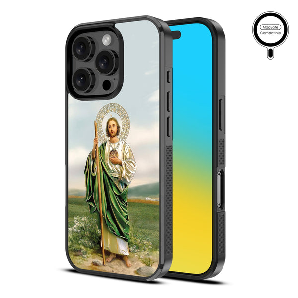 MyBat Design Lab Series MagSafe Case for Apple iPhone 16 Pro Max - Saint Judas - MIP16PMCSLESMSM138-2.jpg