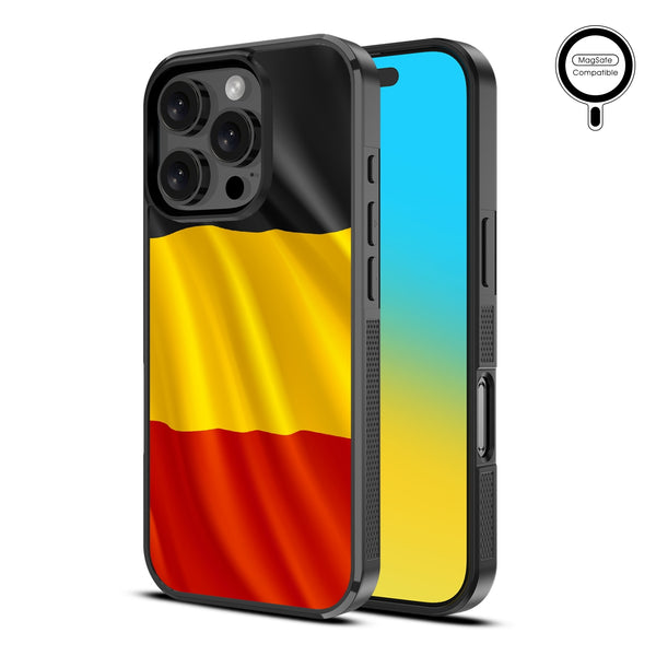 MyBat Design Lab Series MagSafe Case for Apple iPhone 16 Pro Max - Belgium Flag - MIP16PMCSLESMSM142-2.jpg