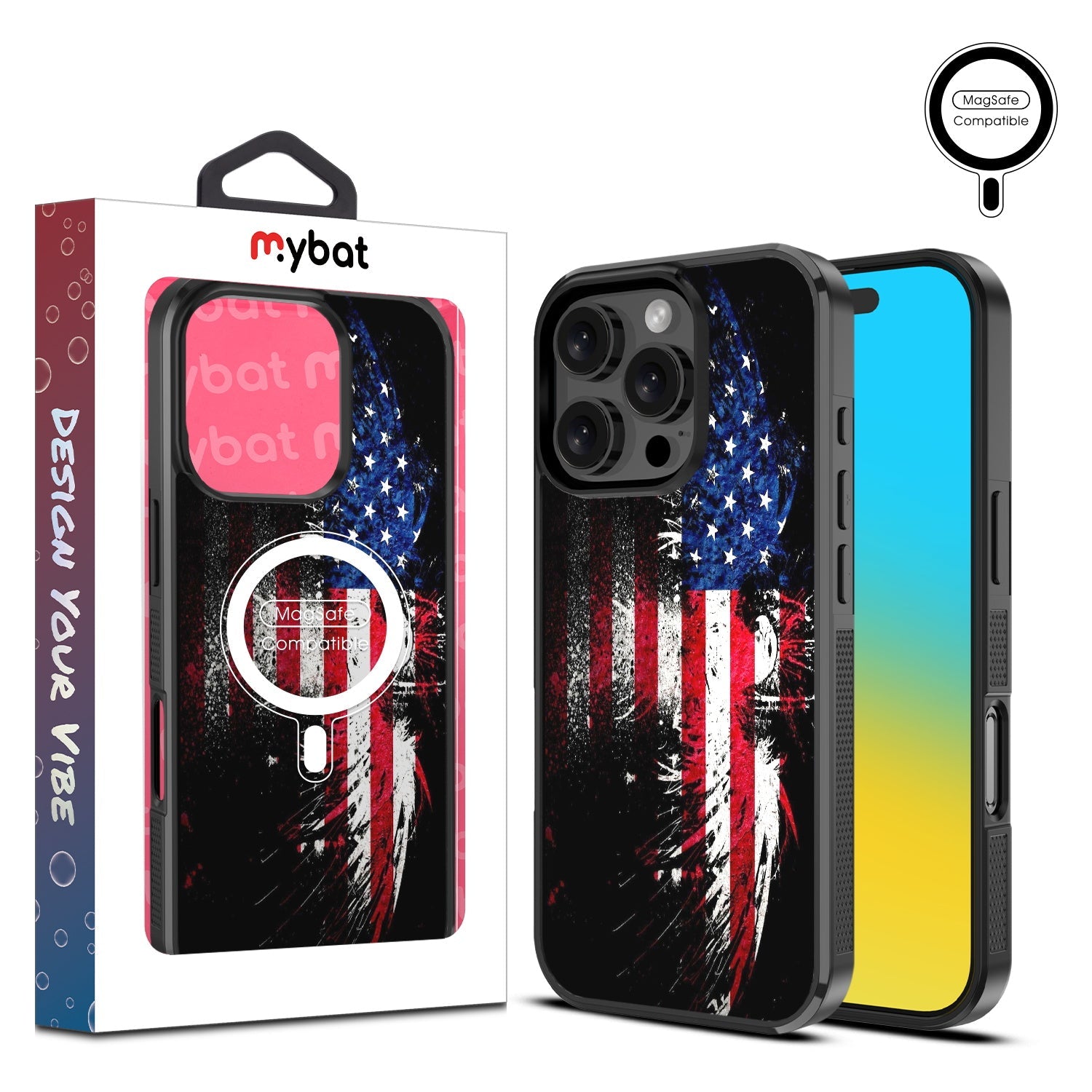MyBat Design Lab Series MagSafe Case for Apple iPhone 16 Pro Max - American Eagle