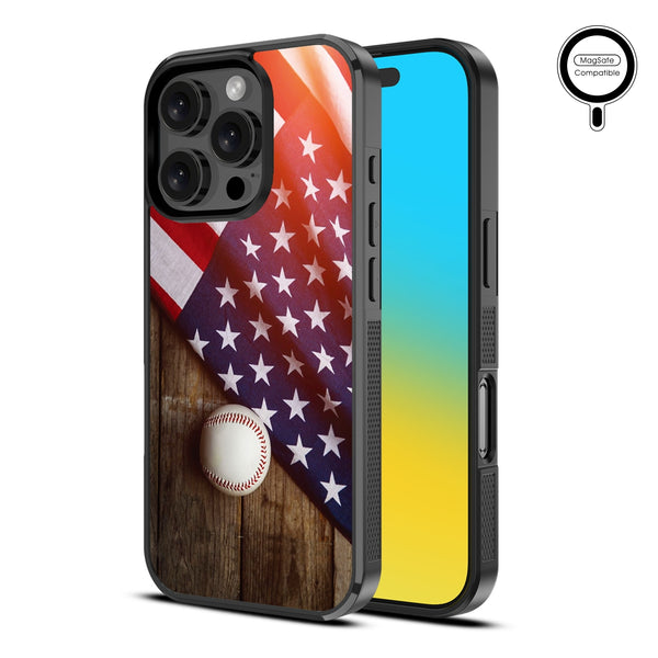 MyBat Design Lab Series MagSafe Case for Apple iPhone 16 Pro Max - Patriotic Pitch - MIP16PMCSLESMSM172-2.jpg