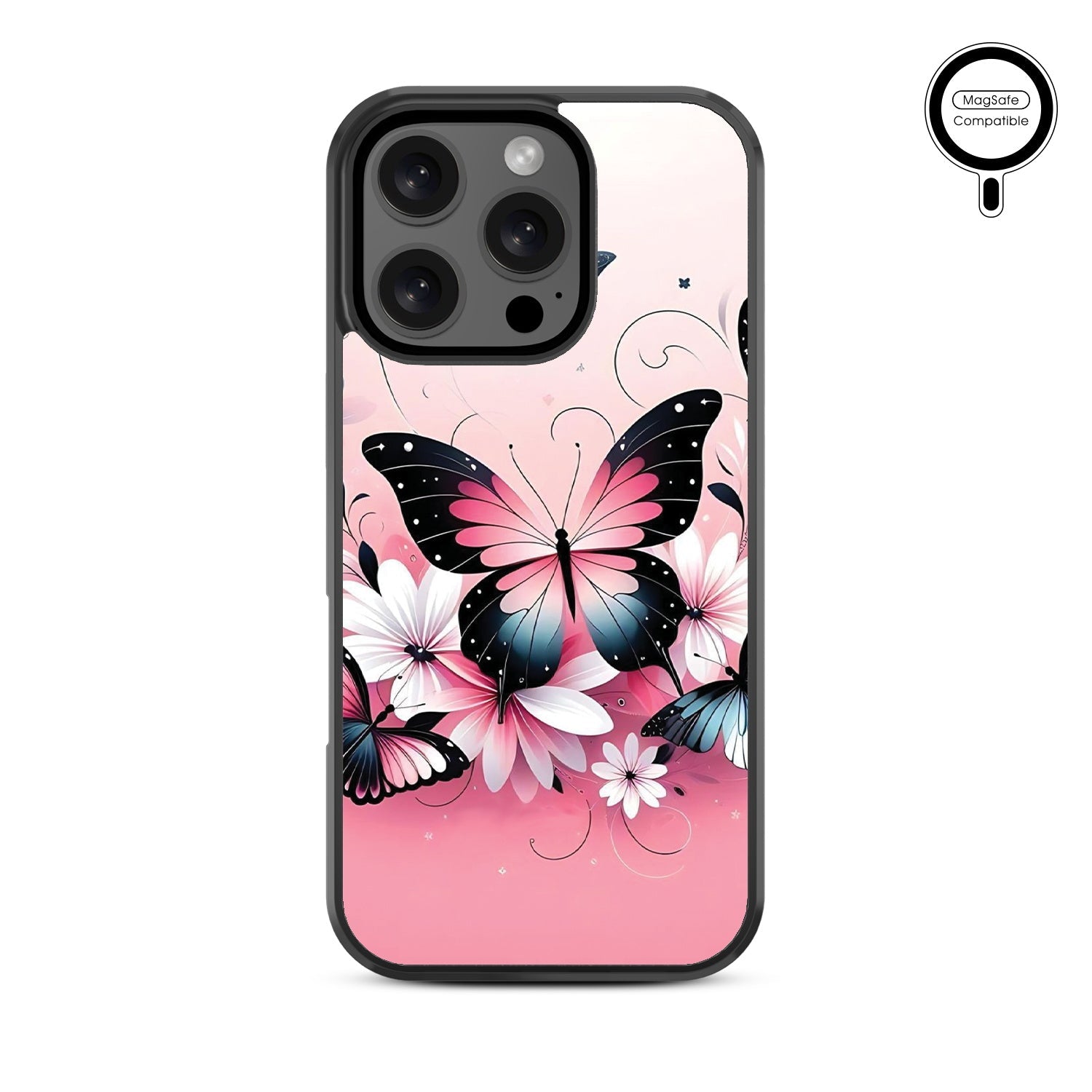 MyBat Design Lab Series MagSafe Case for Apple iPhone 16 Pro Max - Butterfly Bouquet