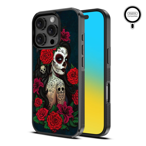 MyBat Design Lab Series MagSafe Case for Apple iPhone 16 Pro Max - Lady Of The Dead - MIP16PMCSLESMSM189-2.jpg