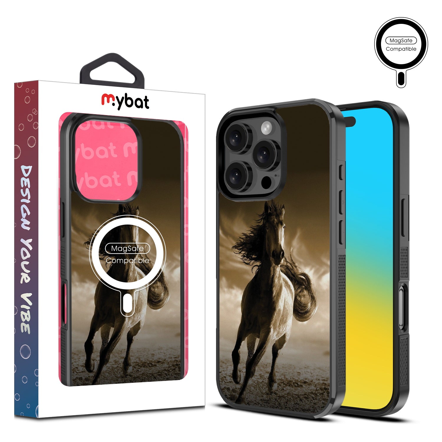 MyBat Design Lab Series MagSafe Case for Apple iPhone 16 Pro Max - Wild Horse