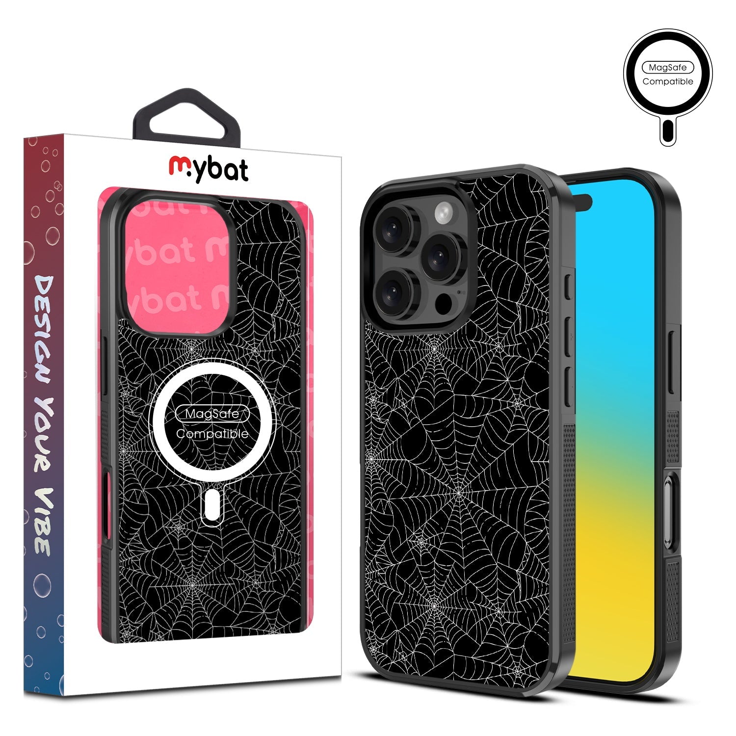 MyBat Design Lab Series MagSafe Case for Apple iPhone 16 Pro Max - Spider Web