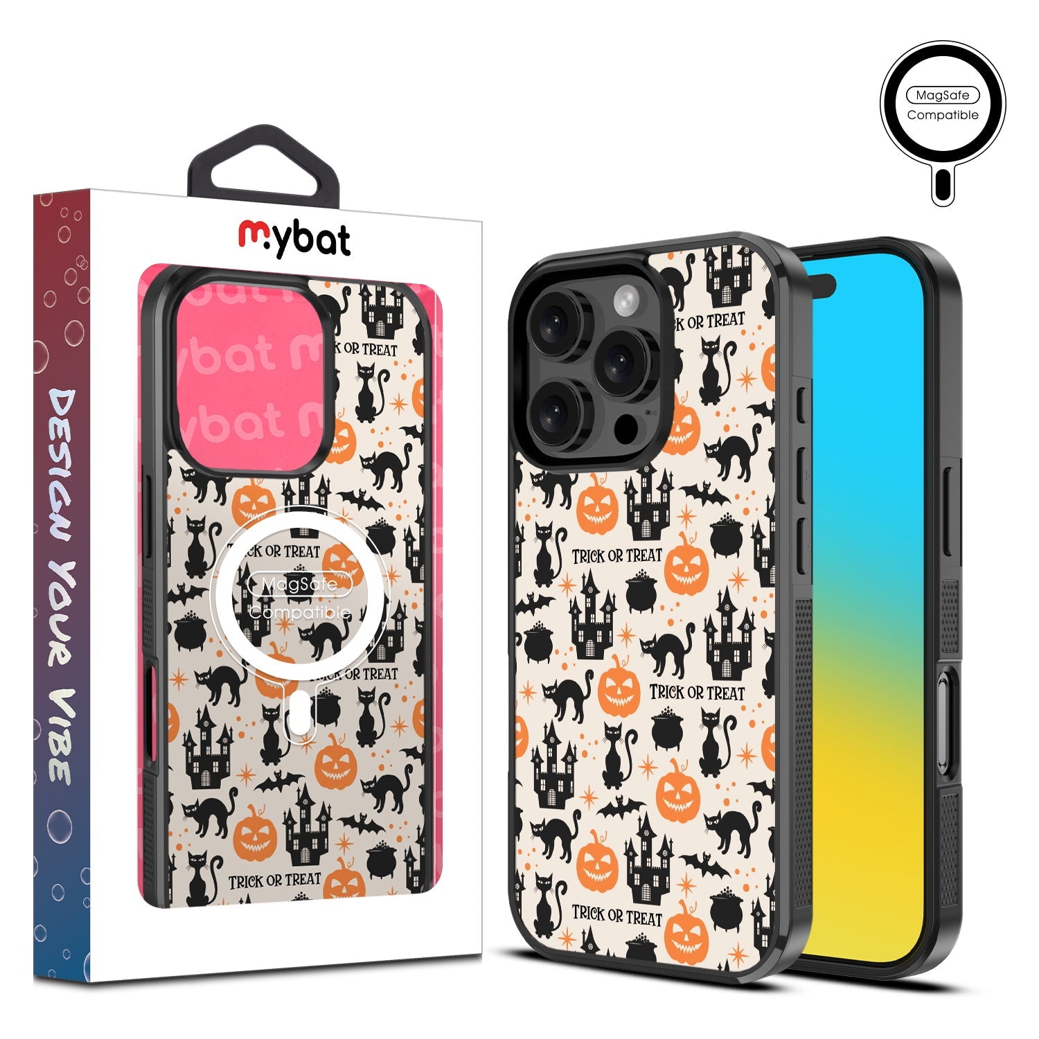 MyBat Design Lab Series MagSafe Case for Apple iPhone 16 Pro Max - Trick or Treat