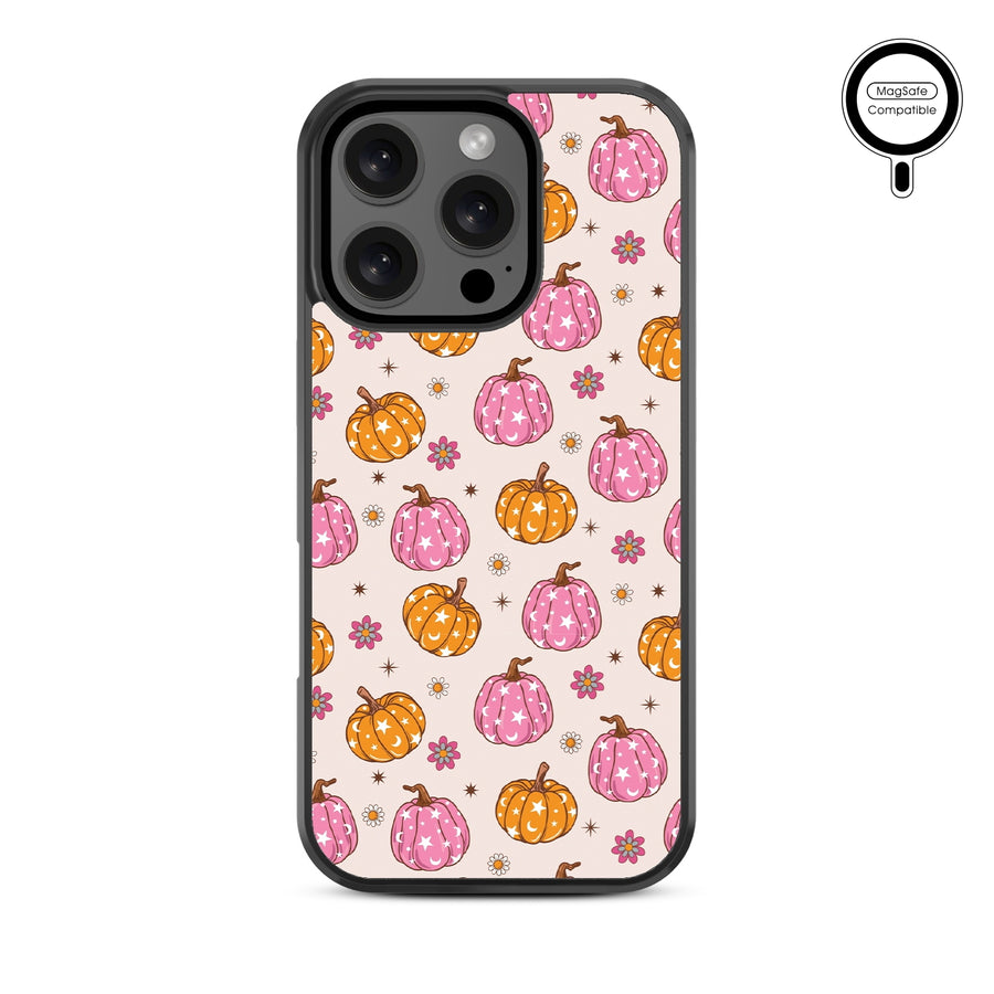 MyBat Design Lab Series MagSafe Case for Apple iPhone 16 Pro Max - Groovy Pumpkin Patch - MIP16PMCSLESMSM222-3.jpg
