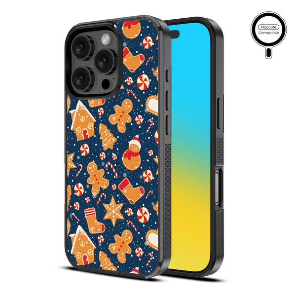 MyBat Design Lab Series MagSafe Case for Apple iPhone 16 Pro Max - Gingerbread Cookies - MIP16PMCSLESMSM273-2.jpg