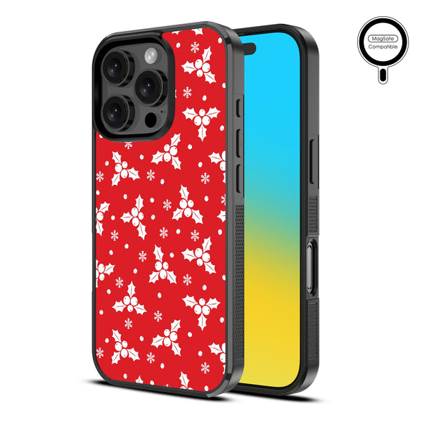 MyBat Design Lab Series MagSafe Case for Apple iPhone 16 Pro Max - Merry Mistletoe - MIP16PMCSLESMSM290-2.jpg