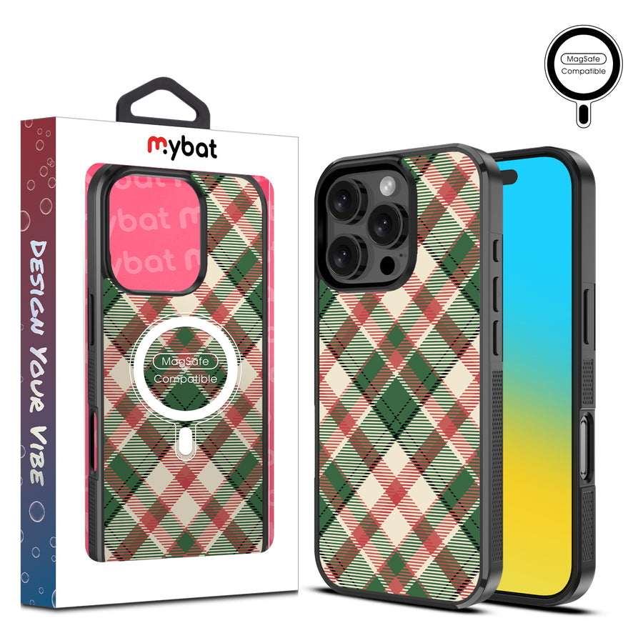MyBat Design Lab Series MagSafe Case for Apple iPhone 16 Pro Max - Rustic Plaid - MIP16PMCSLESMSM293-1.jpg