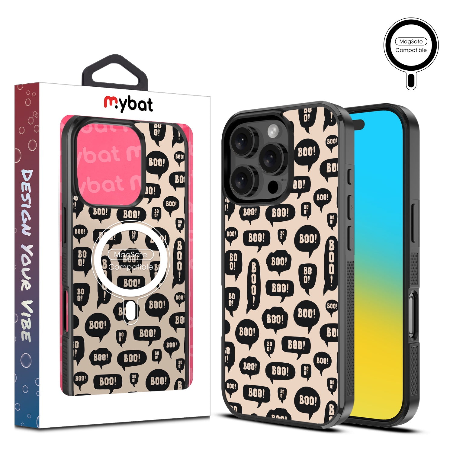 MyBat Design Lab Series MagSafe Case for Apple iPhone 16 Pro Max - Text Me Boo