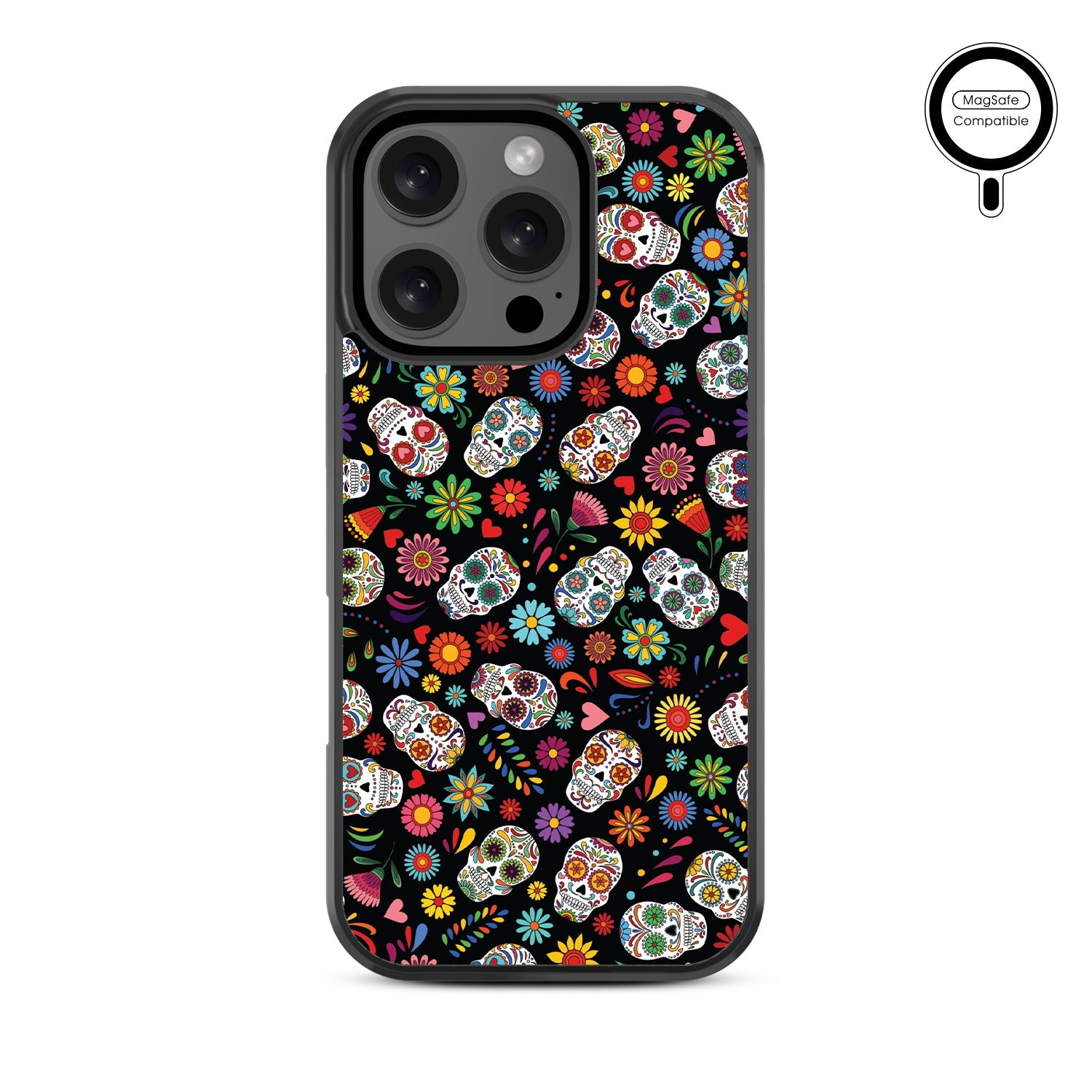 MyBat Design Lab Series MagSafe Case for Apple iPhone 16 Pro Max - Fiesta Skulls