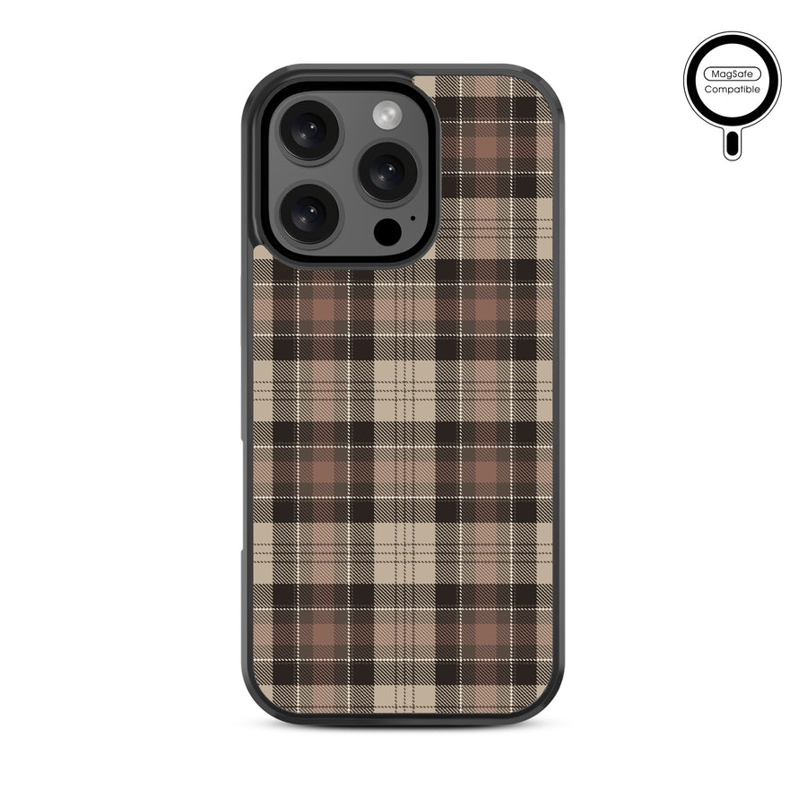 MyBat Design Lab Series MagSafe Case for Apple iPhone 16 Pro Max - Mocha Flannel - MIP16PMCSLESMSM431-3.jpg