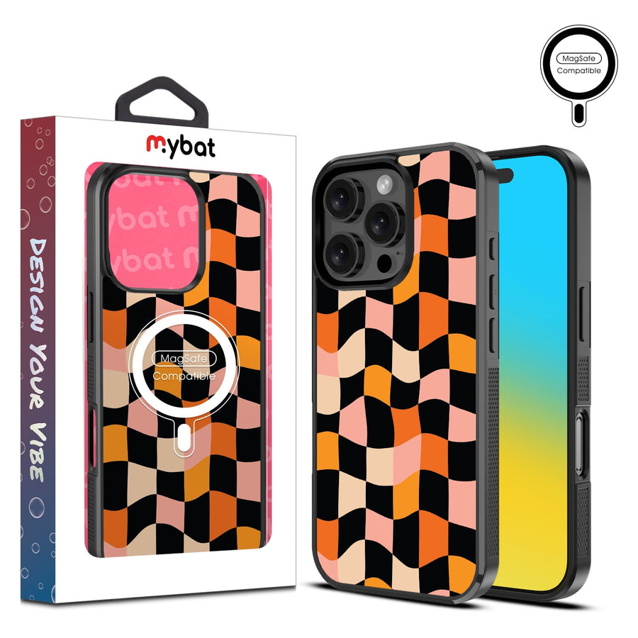 MyBat Design Lab Series MagSafe Case for Apple iPhone 16 Pro Max - Groovy Check