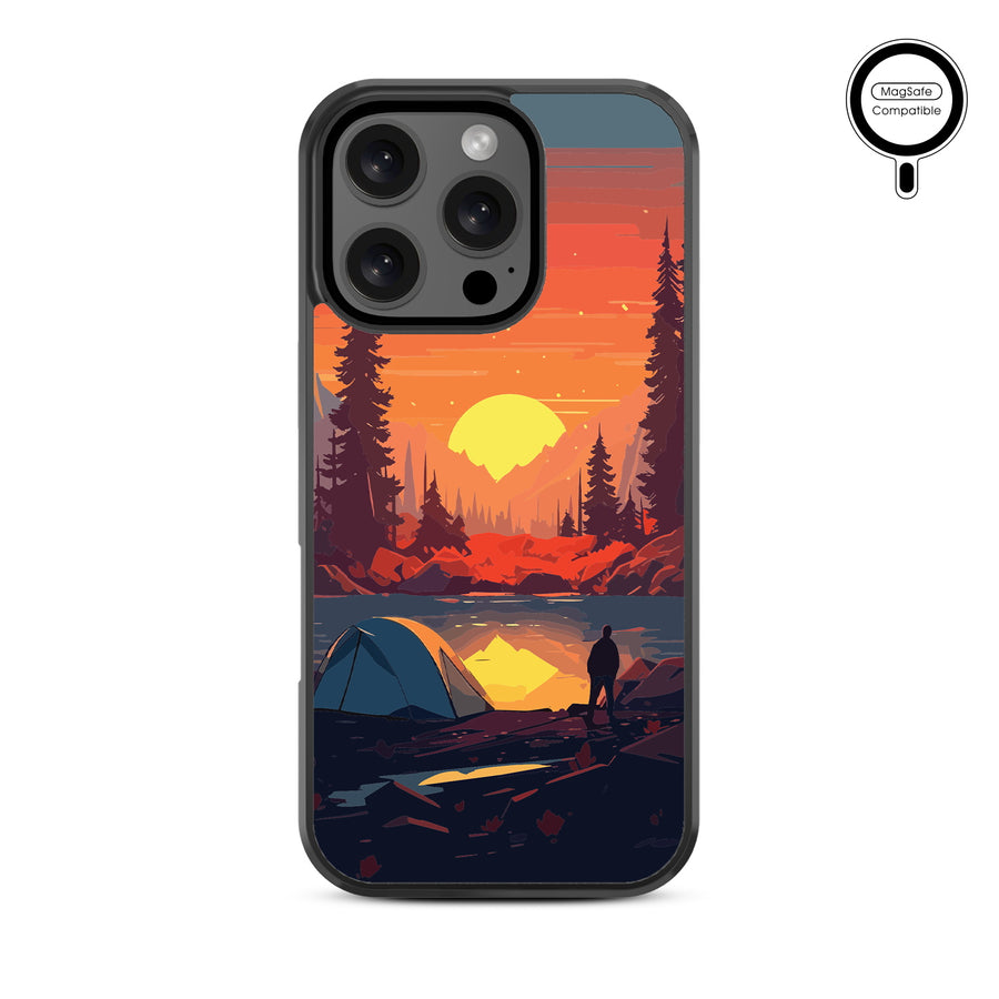 MyBat Design Lab Series MagSafe Case for Apple iPhone 16 Pro Max - Sunset Camp - MIP16PMCSLESMSM450-3.jpg