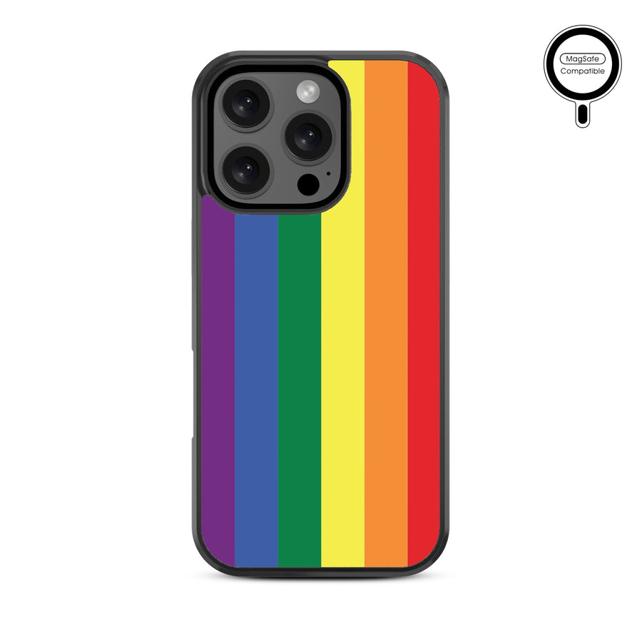 MyBat Design Lab Series MagSafe Case for Apple iPhone 16 Pro Max - Rainbow Stripes - MIP16PMCSLESMSM459-3.jpg