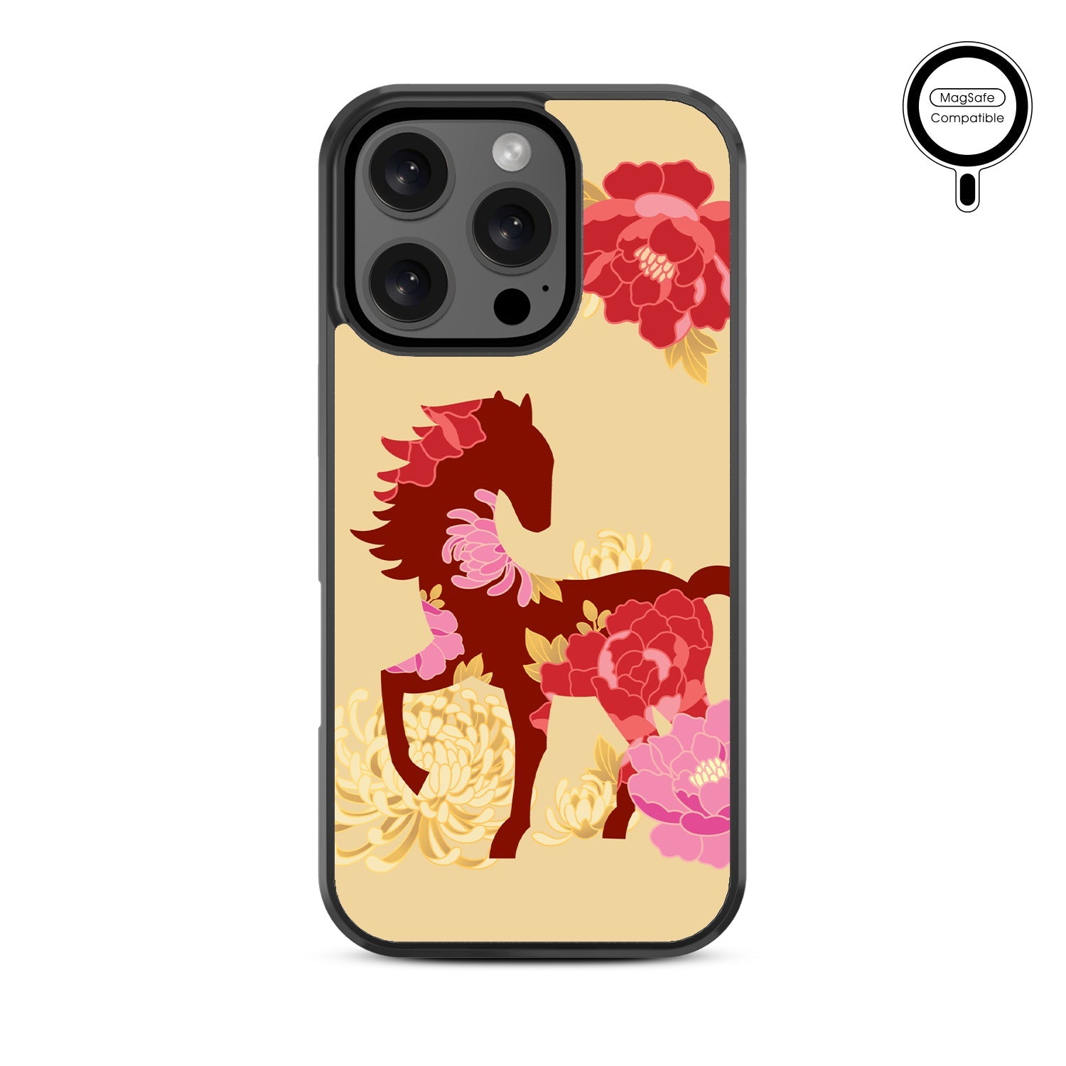 MyBat Design Lab Series MagSafe Case for Apple iPhone 16 Pro Max - Peony Pedigree