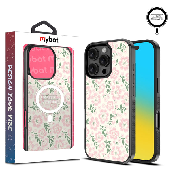 MyBat Design Lab Series MagSafe Case for Apple iPhone 16 Pro Max - Pink Posies - MIP16PMCSLESMSM473-1.jpg