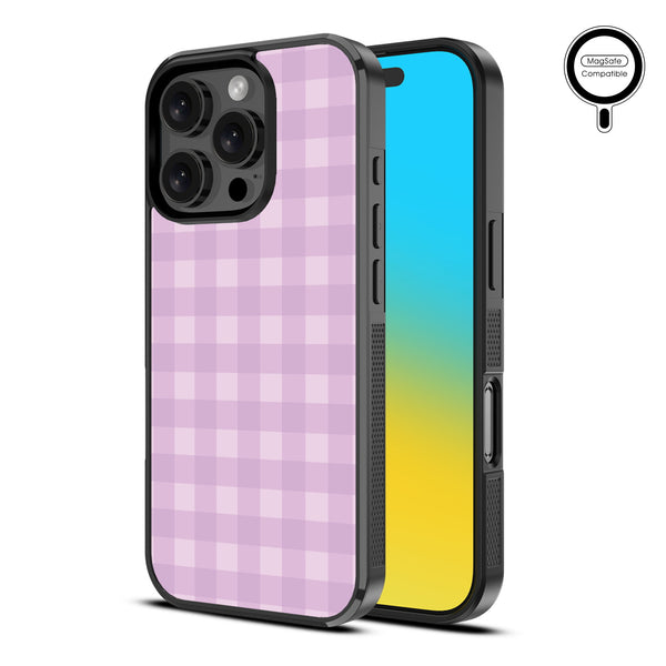 MyBat Design Lab Series MagSafe Case for Apple iPhone 16 Pro Max - Purple Plaid - MIP16PMCSLESMSM483-2.jpg