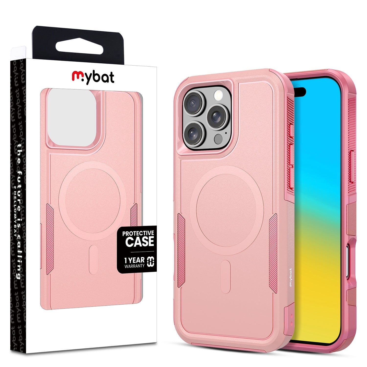 MyBat Fortress Series MagSafe Case for Apple iPhone 16 Pro Max - Pink