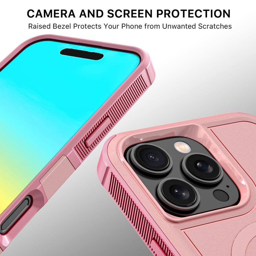MyBat Fortress Series MagSafe Case for Apple iPhone 16 Pro Max - Pink - MIP16PMCSRSKMS305-4.jpg