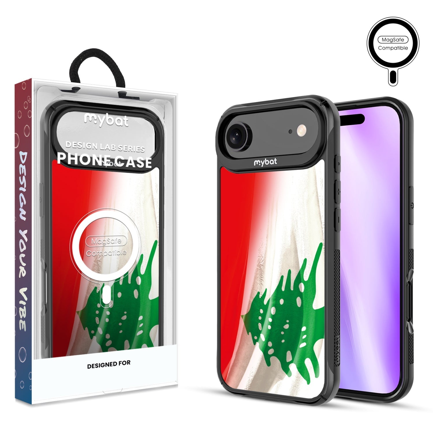 MyBat Design Lab Series MagSafe Case for Apple iPhone Air - Lebanese Flag