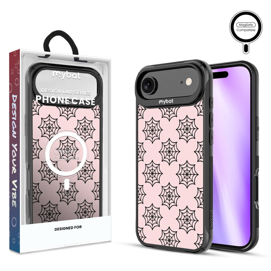 MyBat Design Lab Series MagSafe Case for Apple iPhone Air - Pink Spider Web