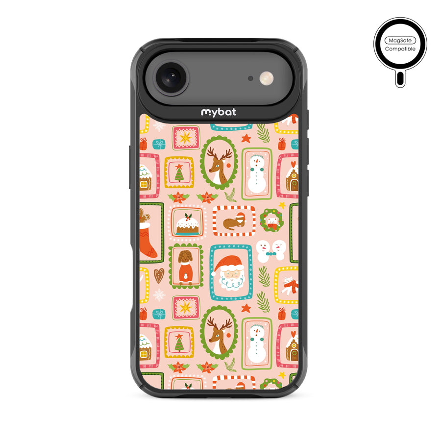 MyBat Design Lab Series MagSafe Case for Apple iPhone Air - Holiday Stamps - MIP17ACSLESMSMP297-3.jpg