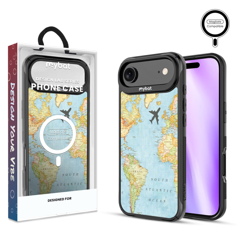 MyBat Design Lab Series MagSafe Case for Apple iPhone Air - Map