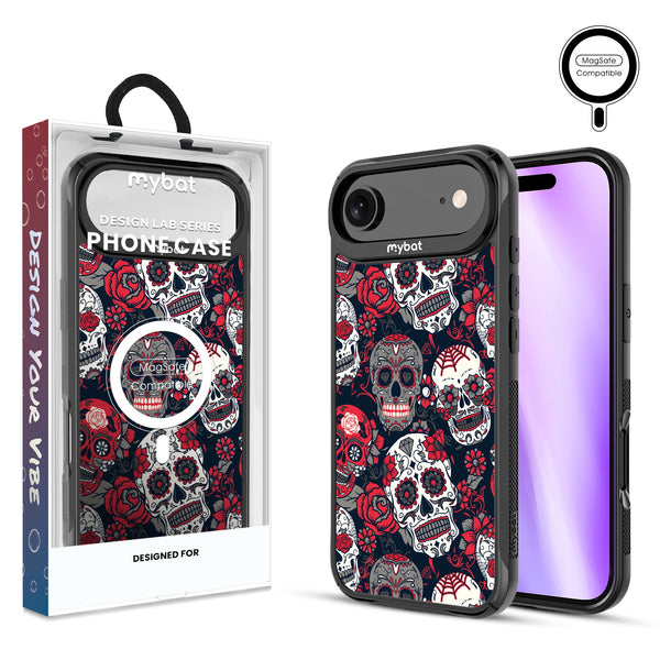 MyBat Design Lab Series MagSafe Case for Apple iPhone Air - Sugar Rose Skulls - MIP17ACSLESMSMP418-1.jpg