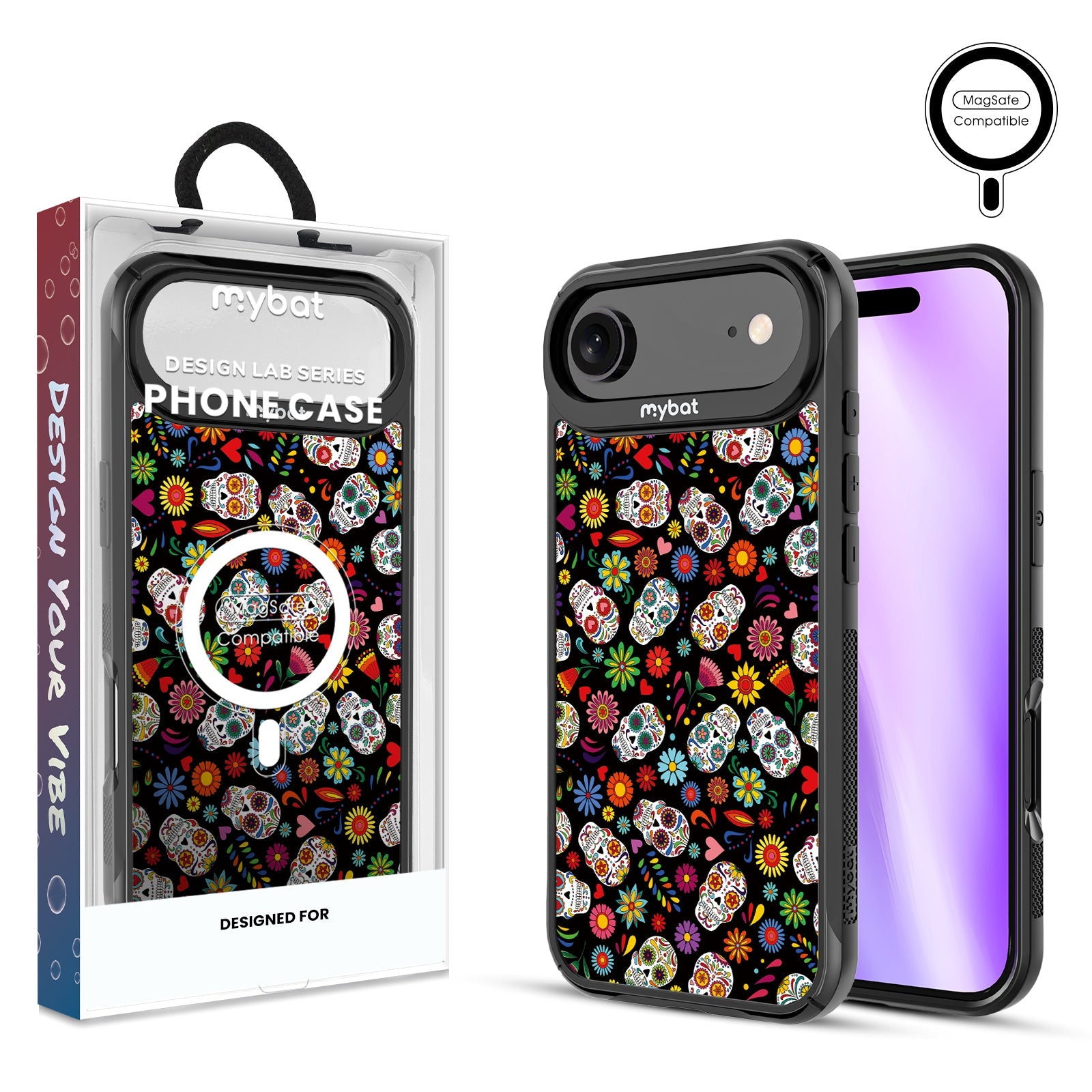 MyBat Design Lab Series MagSafe Case for Apple iPhone Air - Fiesta Skulls