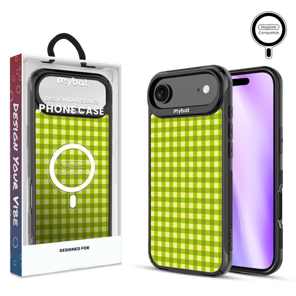MyBat Design Lab Series MagSafe Case for Apple iPhone Air - Green Gingham - MIP17ACSLESMSMP476-1.jpg