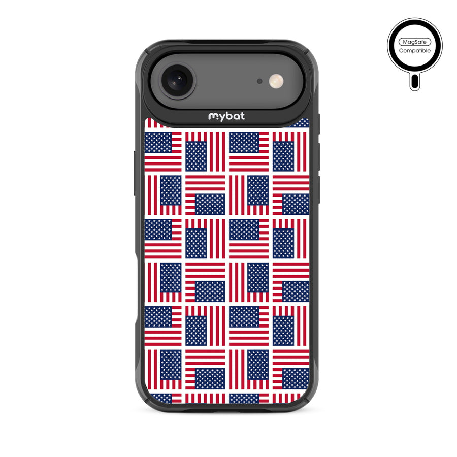 MyBat Design Lab Series MagSafe Case for Apple iPhone Air – Flag Patchwork - MIP17ACSLESMSMP519-2.JPG