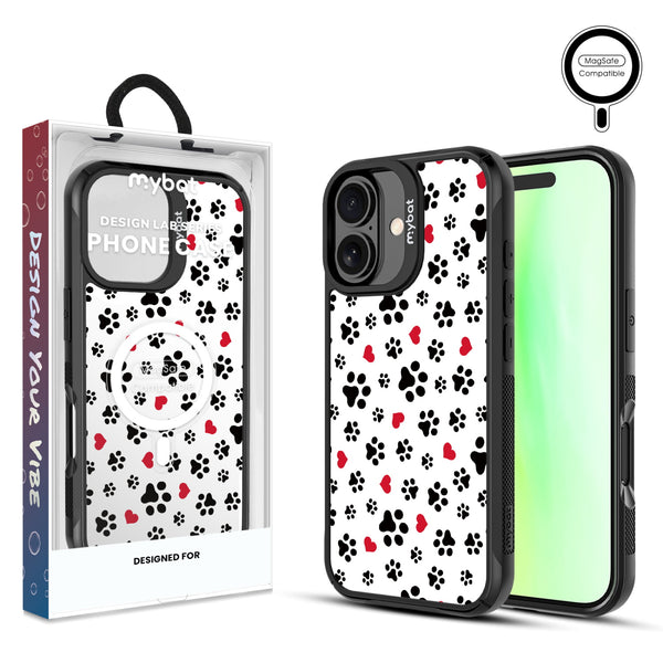MyBat Design Lab Series MagSafe Case for Apple iPhone 17 - Paw Prints and Hearts - MIP17CSLESMSMP001-1.jpg
