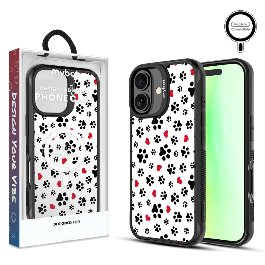 MyBat Design Lab Series MagSafe Case for Apple iPhone 17 - Paw Prints and Hearts - MIP17CSLESMSMP001-1.jpg