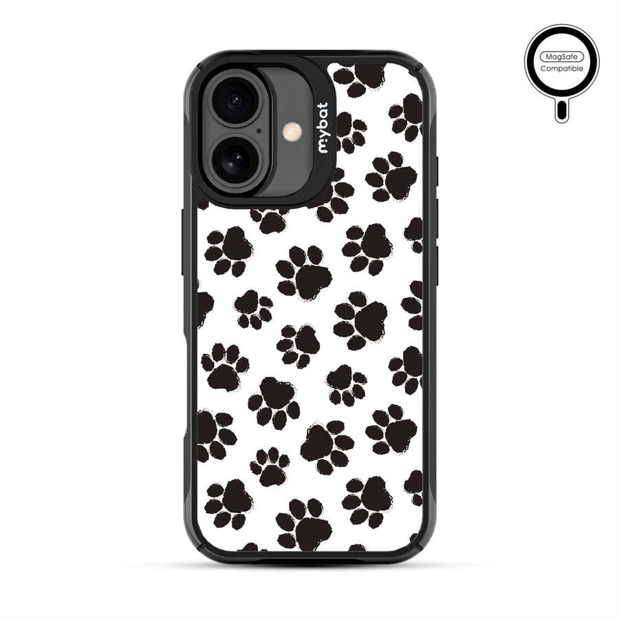 MyBat Design Lab Series MagSafe Case for Apple iPhone 17 - Black Paw Prints - MIP17CSLESMSMP002-3.jpg