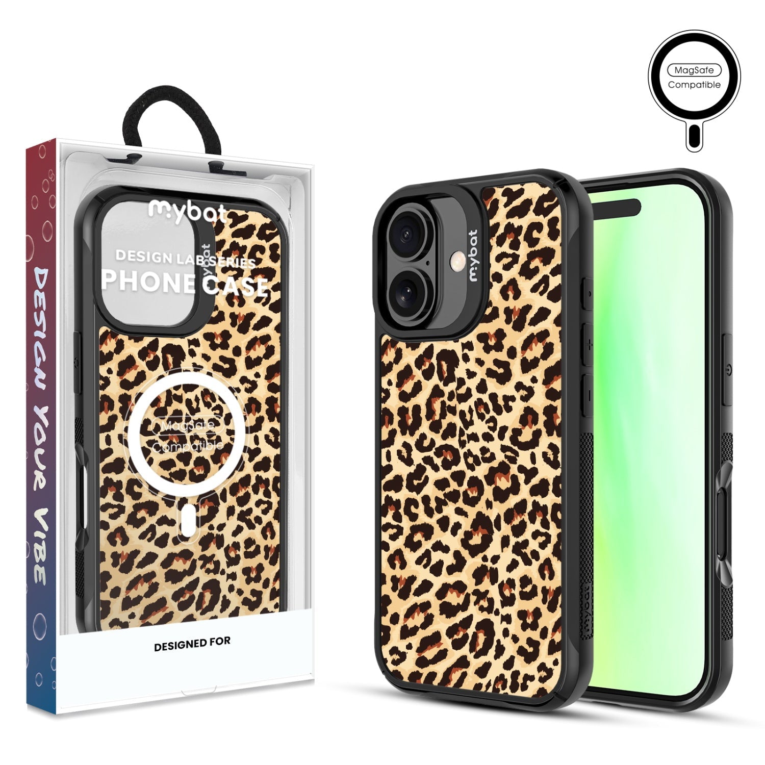 MyBat Design Lab Series MagSafe Case for Apple iPhone 17 - Leopard Print