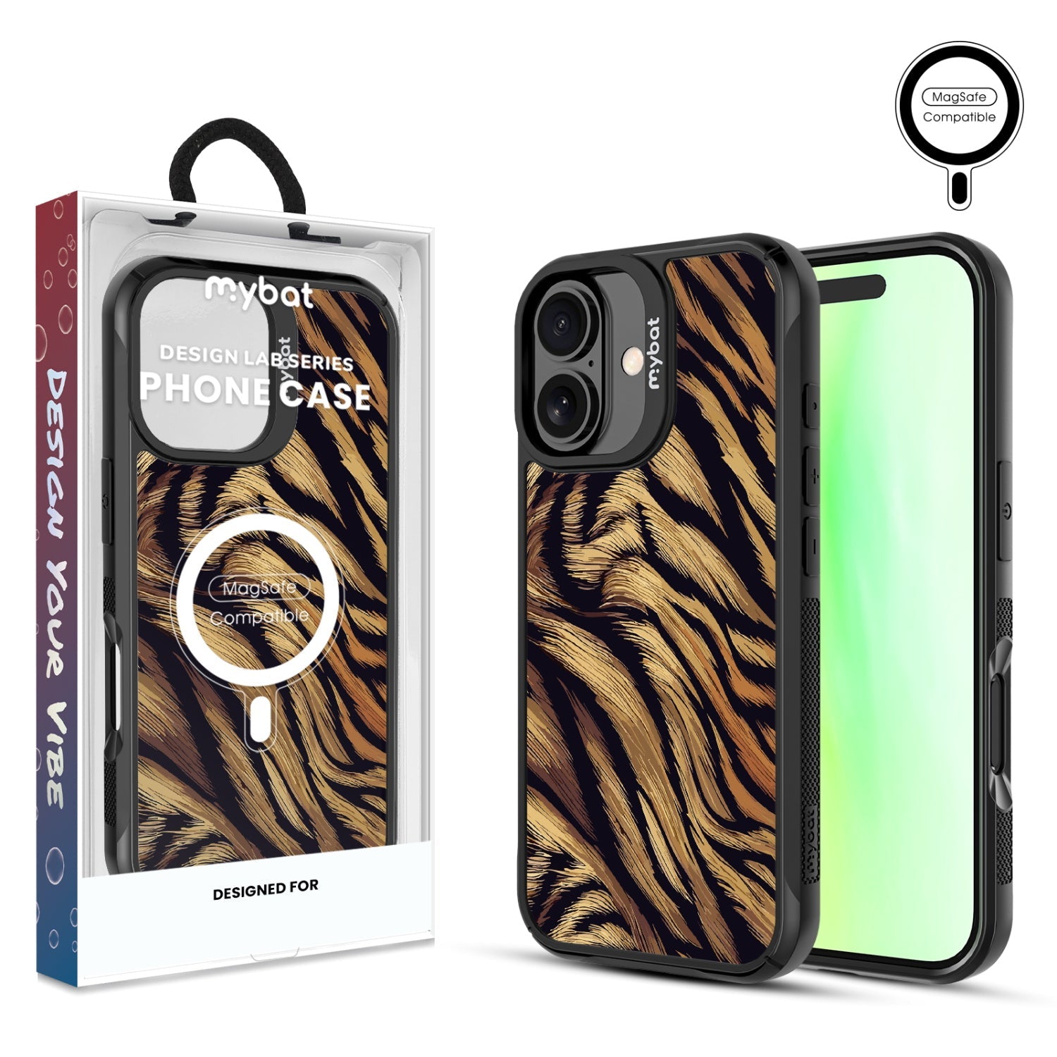 MyBat Design Lab Series MagSafe Case for Apple iPhone 17 - Tiger Fur