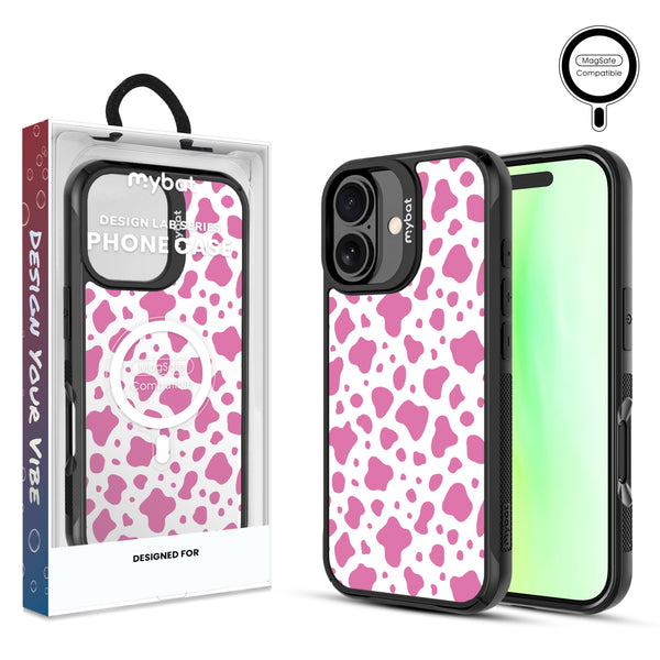 MyBat Design Lab Series MagSafe Case for Apple iPhone 17 - Pink Cow Print - MIP17CSLESMSMP015-1.jpg