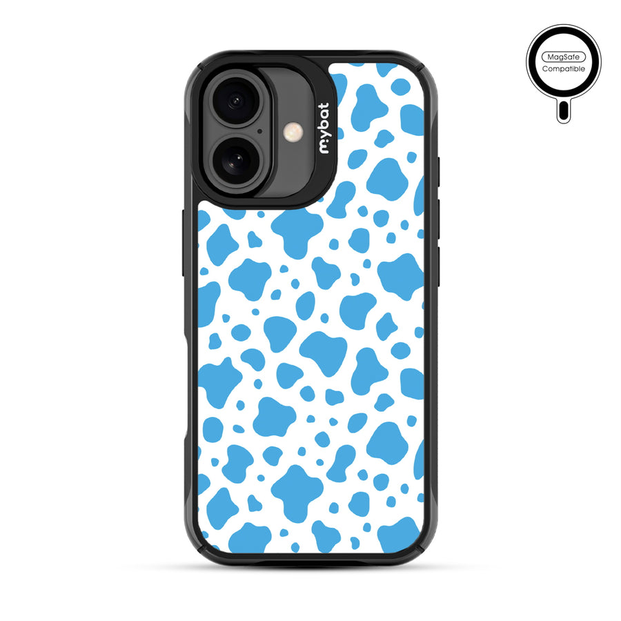 MyBat Design Lab Series MagSafe Case for Apple iPhone 17 - Blue Cow Print - MIP17CSLESMSMP016-3.jpg
