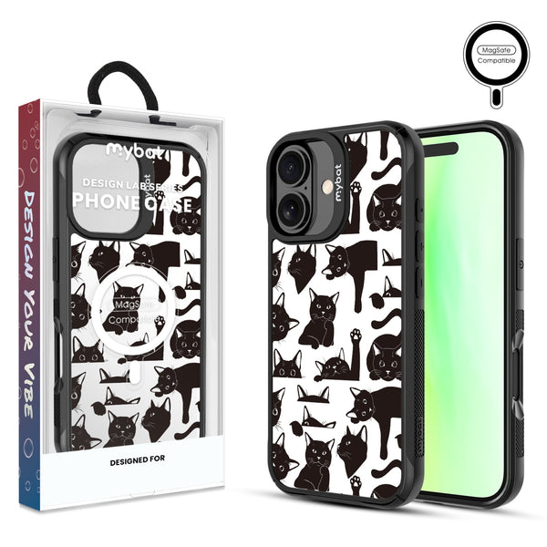 MyBat Design Lab Series MagSafe Case for Apple iPhone 17 - Black Cats - MIP17CSLESMSMP017-1.jpg