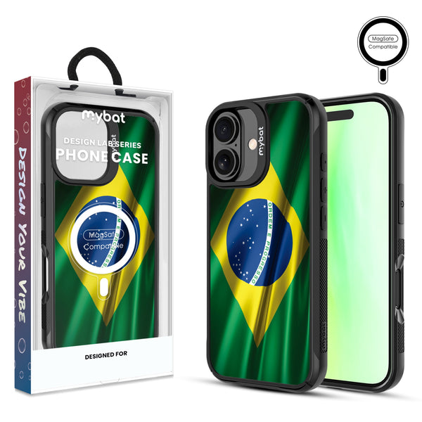 MyBat Design Lab Series MagSafe Case for Apple iPhone 17 - Brazilian Flag - MIP17CSLESMSMP038-1.jpg